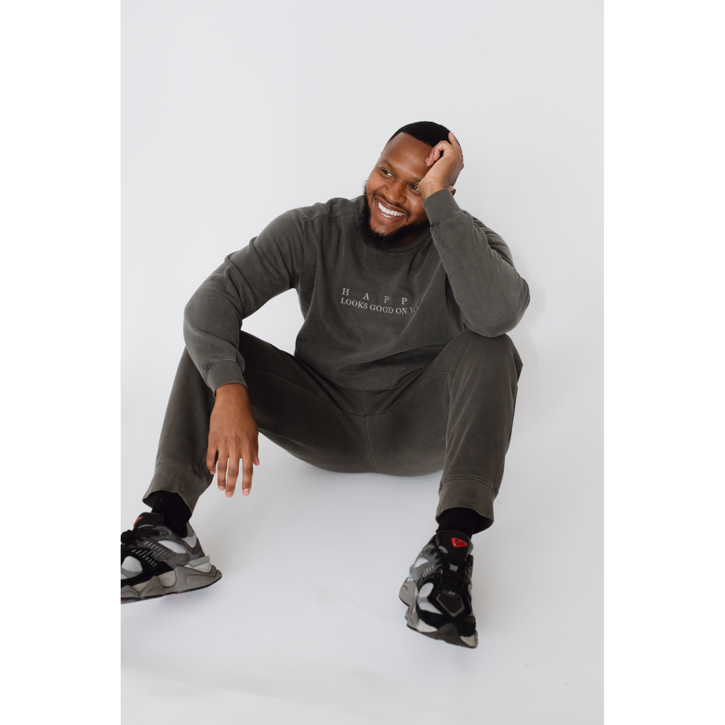 Aysha Harun: Charcoal Grey Crewneck
