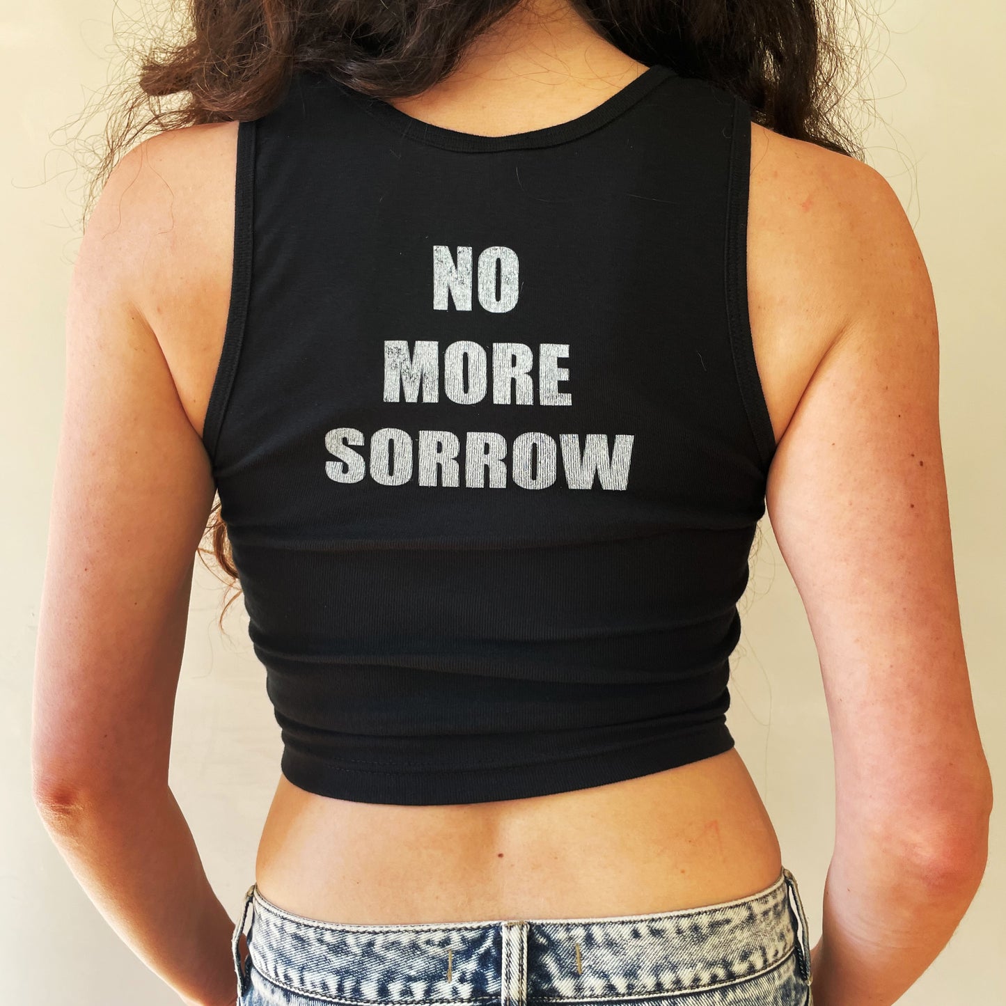 Ari Dayan: Ozempic Cropped Tank Black
