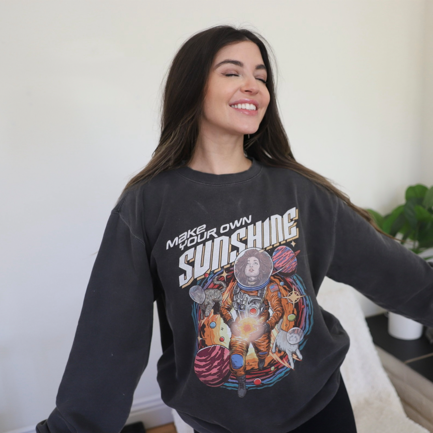Nikki B: Make Your Own Sunshine Pigment Dyed Black Crew
