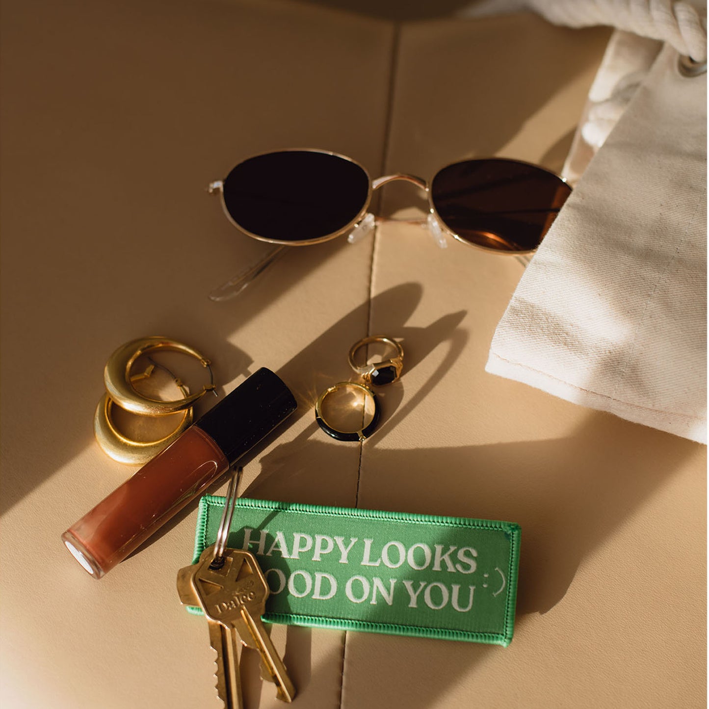 Aysha Harun: Bottega Green Keychain