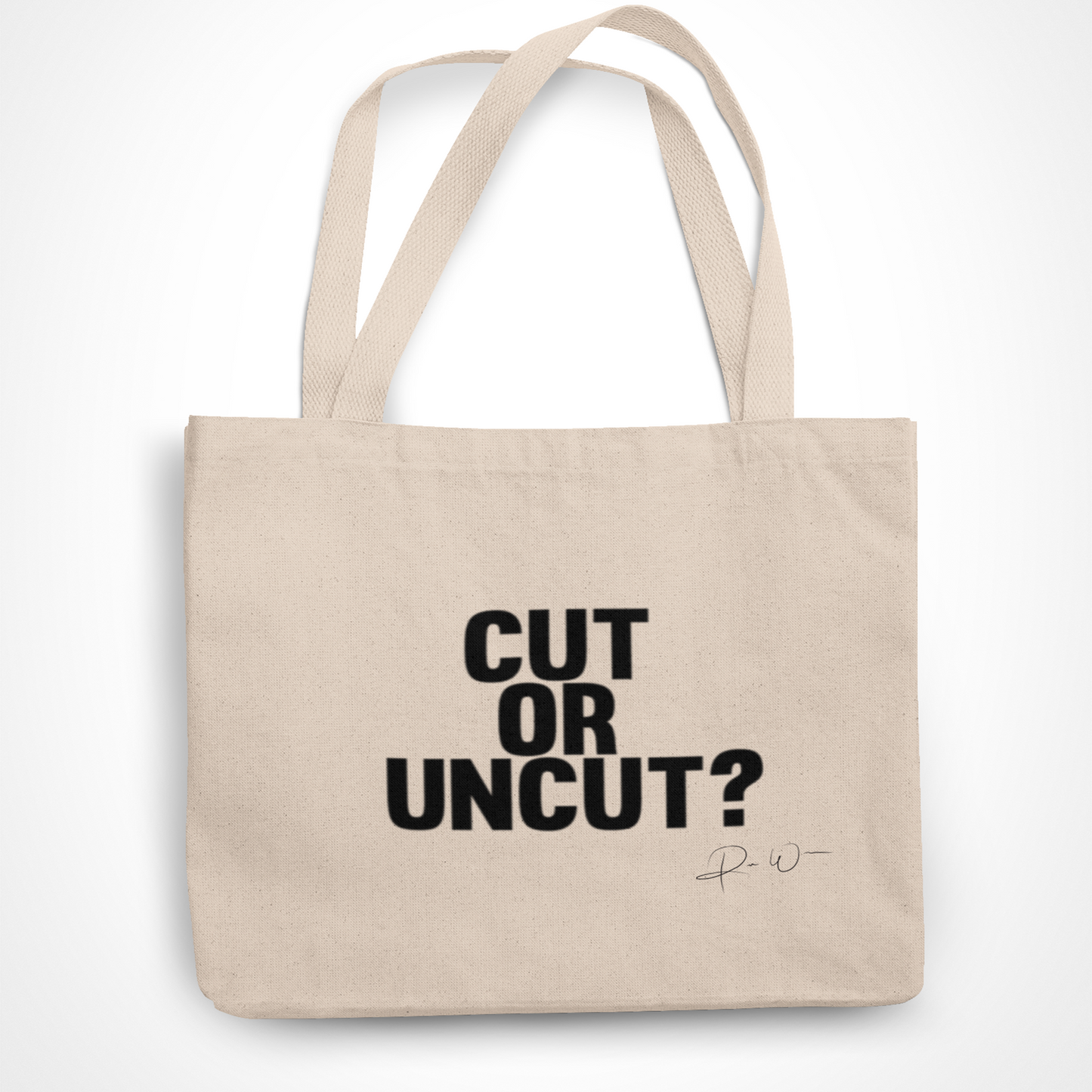Ruba's World: CUT OR UNCUT? Tote Bag
