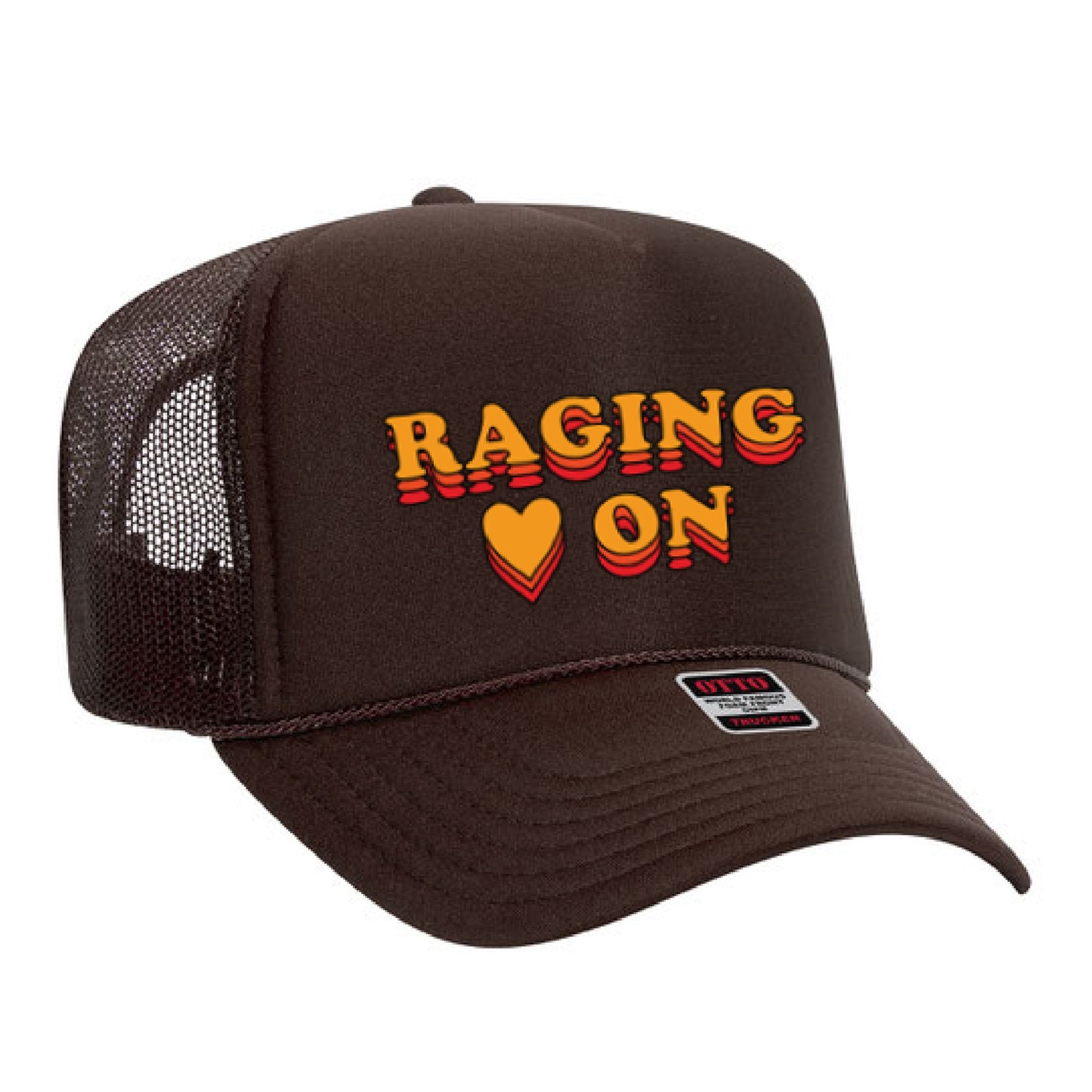 CVBZ: Raging Heart On Vintage Style Trucker Hat