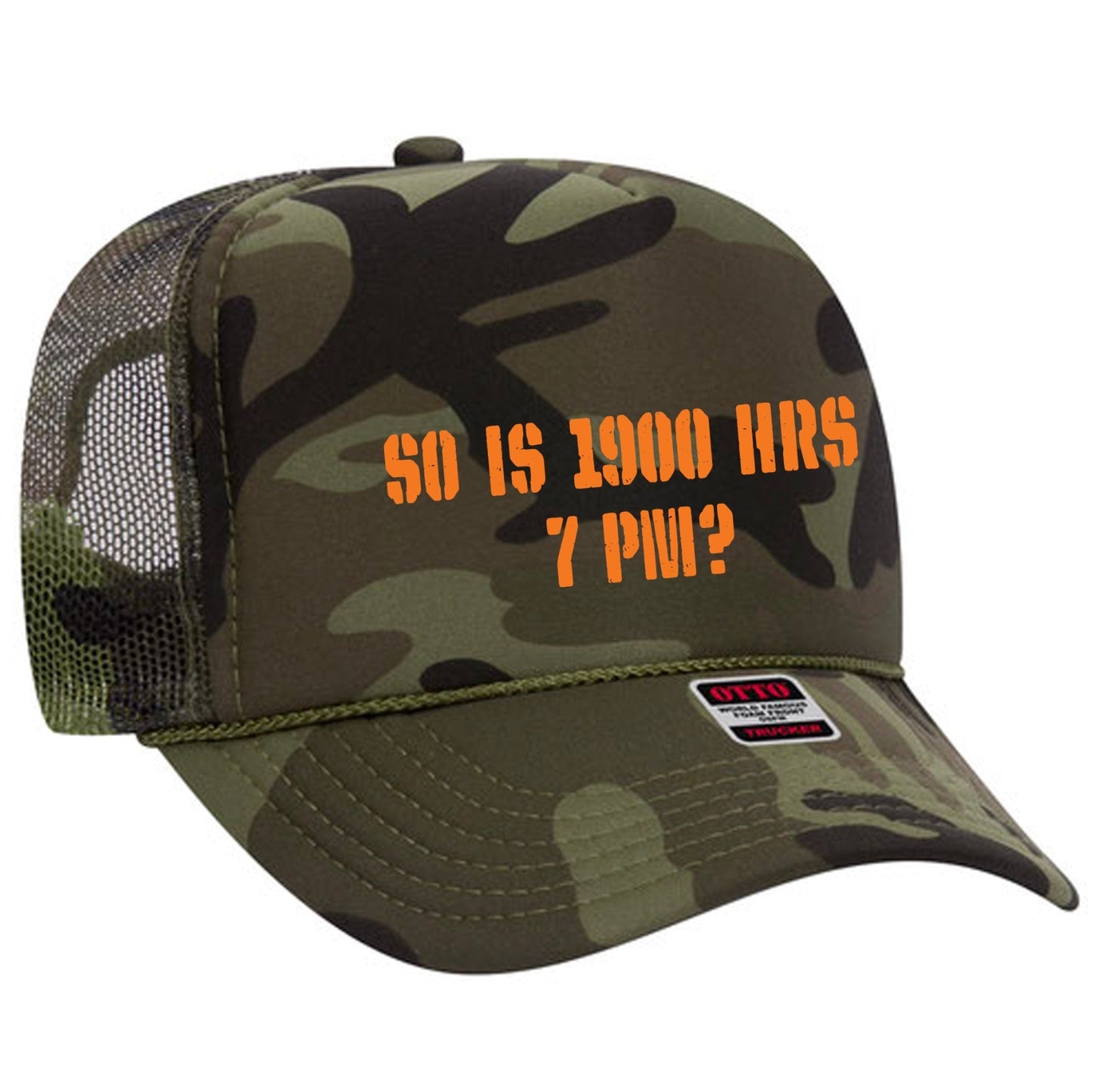 Malik Bazille: Is 1900 7 pm? Trucker Hat