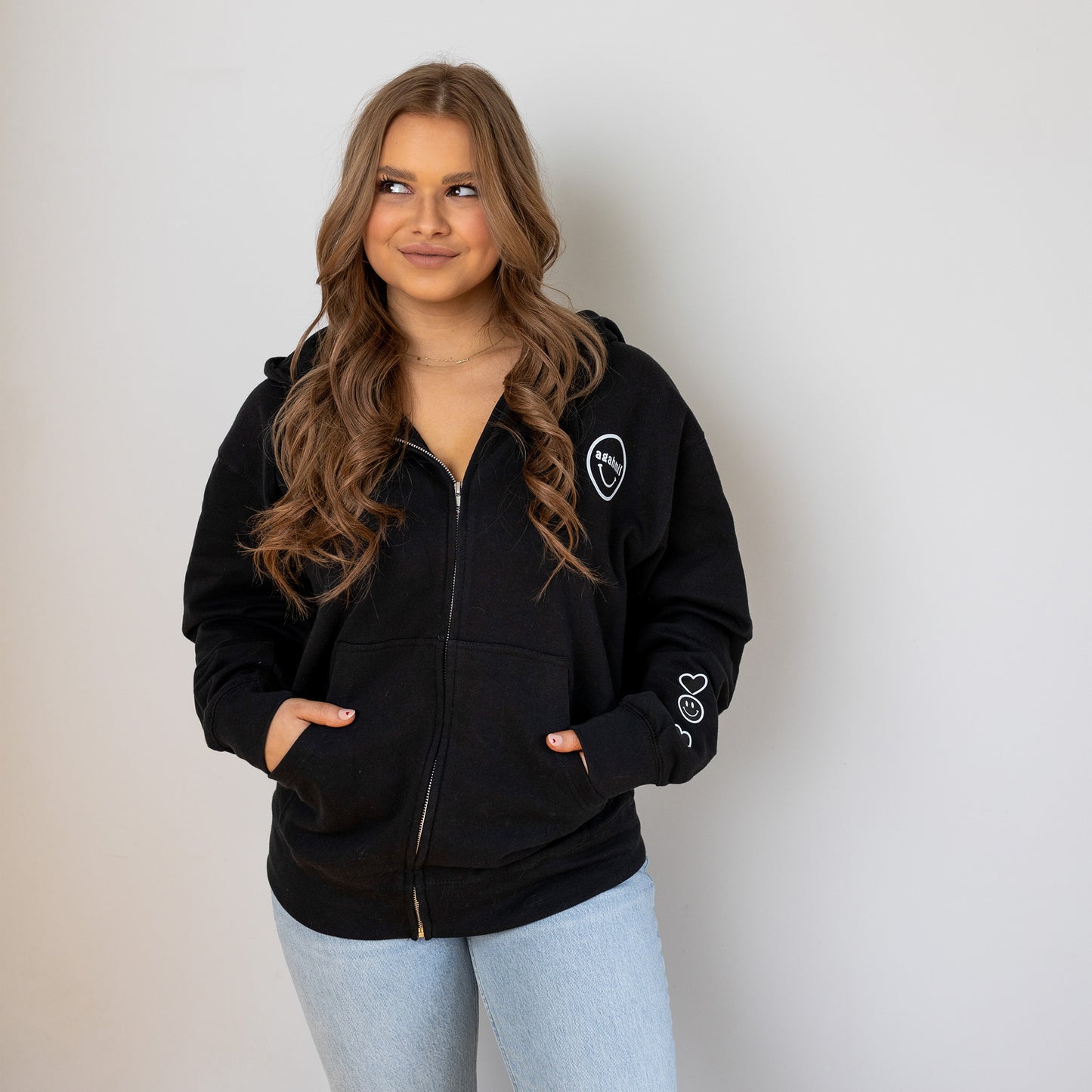 Allisa Rose: Okay Love You Bye zip hoodie
