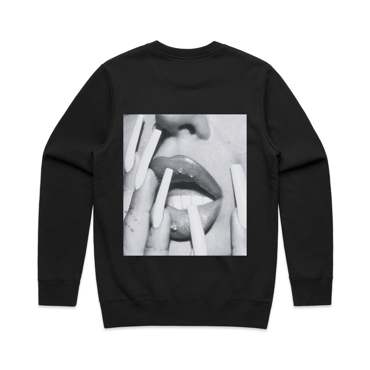 Ourfa Zinali: Black Crewneck